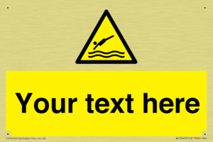 Custom Warning diving area